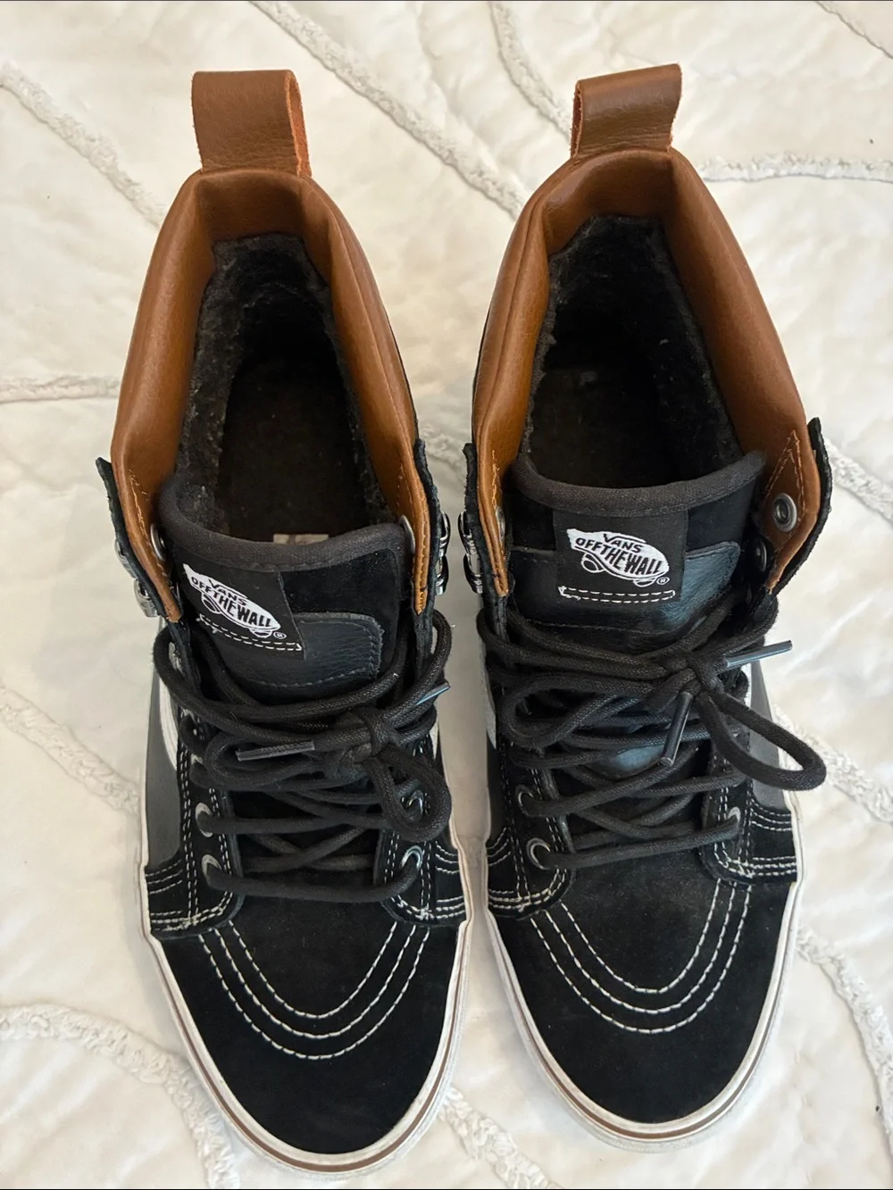 Vans Sk8-Hi MTE Black High-Top Sneakers Lined Men's 9.5